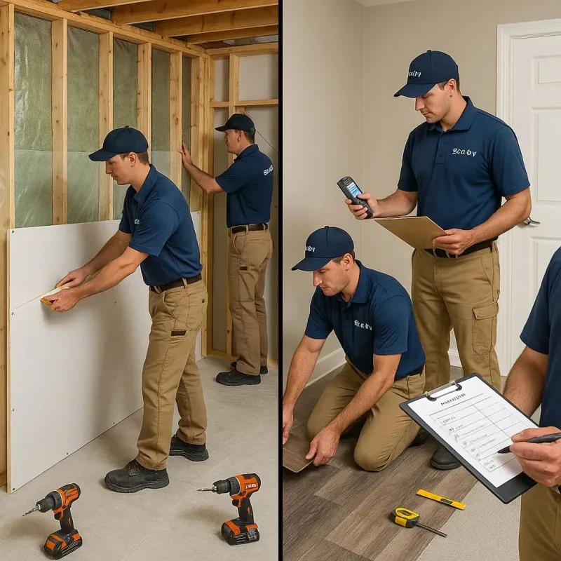 Repairs and Reconstruction process in Tinicum, PA
